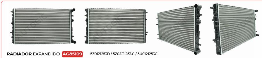 RADIADOR SEM AR CONDICIONADO VOLKSWAGEN GOL, FOX, VOYAGE - AG85108 AUTOGIC