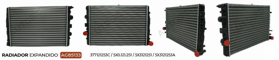 RADIADOR COM AR E SEM AR VOLKSWAGEN GOL, PARATI - AG85133 AUTOGIC