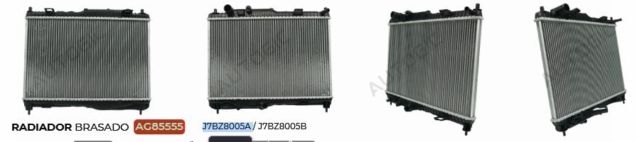 RADIADOR BRASADO COM AR CONDICIONADO FORD KA - AG85555 AUTOGIC