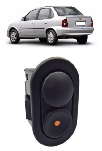 INTERRUPTOR VIDRO ELETRICO CORSA 1994/PICK UP/ 05 PINOS SIMPLES - AMP510.0008 ALMAPY