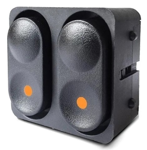 INTERRUPTOR VIDRO ELETRICO DUPLO DIANTEIRO  ESQUERDO GM KADETT 1994 A 1998  CORSA CLASSIC 96 ATE 2015 -ALMAPY- AMP510.0014