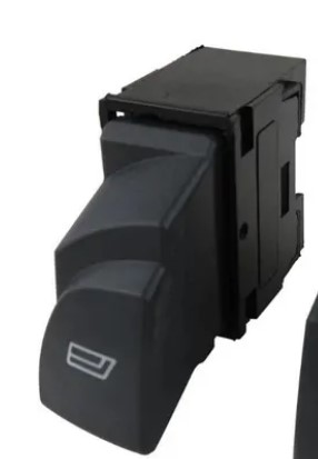 INTERRUPTOR DE VIDRO ELETRICO DIANTEIRO LADO DIREITO COMANDO PASSAGEIRO PRETO/ PALIO FIRE 2001 A 2015 - AMP520.0014 ALMAPY