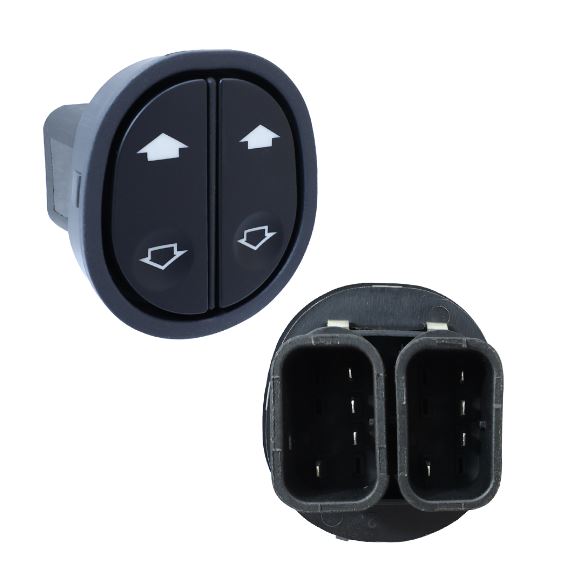 INTERRUPTOR DE VIDRO ELETRICO FORD KA APOS 1997 DUPLO LADO ESQUERDO - AMP530.0001 ALMAPY