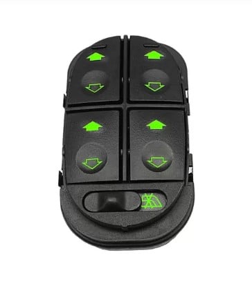 INTERRUPTOR DE VIDRO ELETRICO FORD ESCORT ZETEC ROCAM APOS 1997 QUADRUPOLO - AMP530.0005 ALMAPY