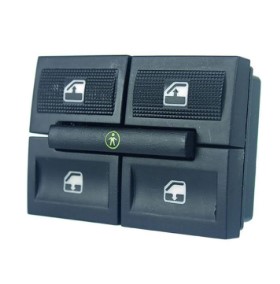 INTERRUPTOR DE VIDRO ELETRICO GOL/PARATI G4 COM BLOQUEIO DUPLO - AMP540.0021 ALMAPY 