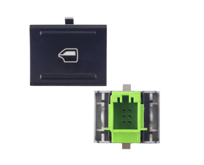 INTERRUPTOR DE VIDRO ELETRICO GOL G6/VOYAGE 2012 TRASEIRO LADO ESQUERDO SIMPLES - AMP540.0029 ALMAPY 