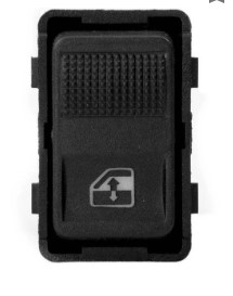 INTERRUPTOR DE VIDRO ELETRICO GOL/PARATI G3 APOS 2000 TRASEIRO PRETO SIMPLES - AMP540.0035 ALMAPY