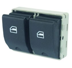 INTERRUPTOR VIDRO ELETRICO DIANTEIRO LADO ESQUERDO DUPLO, 1 ESTAGIO, FUNDO MARRO - FOX 2004 A 2015/ GOL G5 2008 A 2012/ GOL G6 2013 A 2016/ - AMP540.0043 ALMAPY