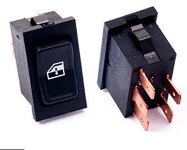 INTERRUPTOR VIDRO ELETRICO SIMPLES VOLKSWAGEM SANTANA 1984 ATE 1987 - ALMPAY - AMP540.0049