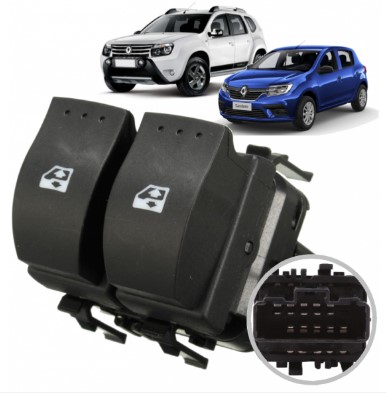 INTERRUPTOR DE VIDRO ELETRICO RENAULT CLIO II 1998 A 2005 - AMP560.0027 ALMAPY
