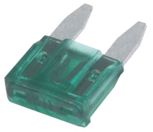 FUSIVEL MINI DE LAMINA 30 AMPERES.VERDE- AMS17030