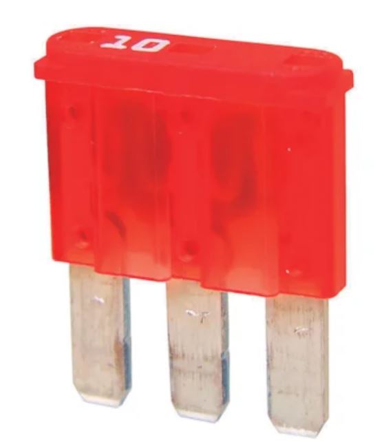 FUSIVEIS LAMINA MICRO 3 10 AMPERES VERMELHO - AMS17810