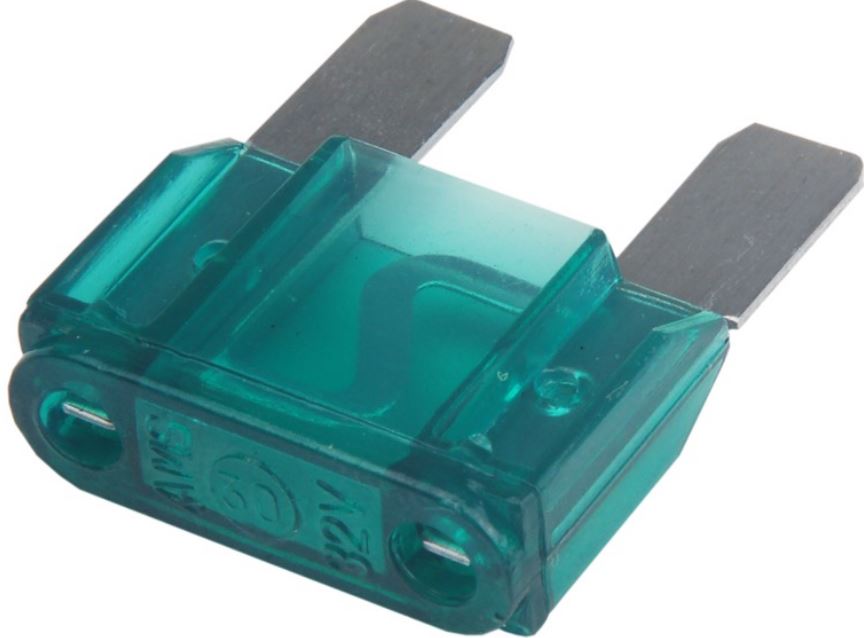 FUSIVEL MAXI LAMINA 30 AMPERES VERDE - AMS18030