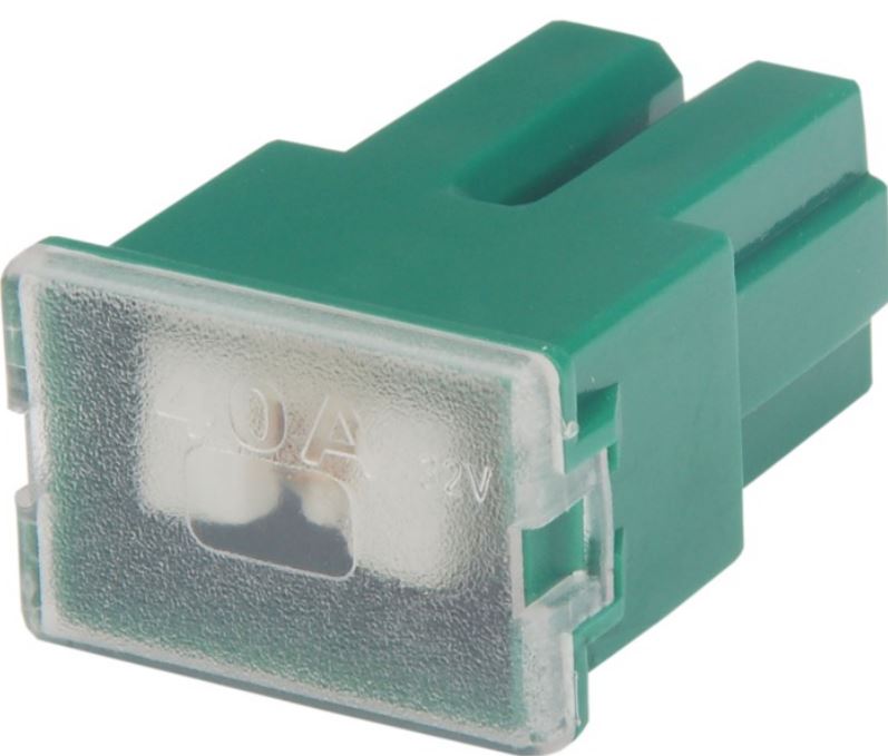 FUSIVEL MEGA-FEMEA 40 AMPERES.VERDE-AMS19040