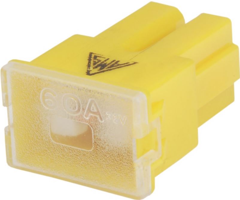 FUSIVEL MEGA-FEMEA 60 AMPERES.AMARELO-AMS19060