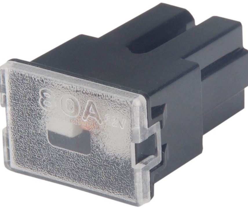 FUSIVEL MEGA-FEMEA 80 AMPERES.PRETO-AMS19080