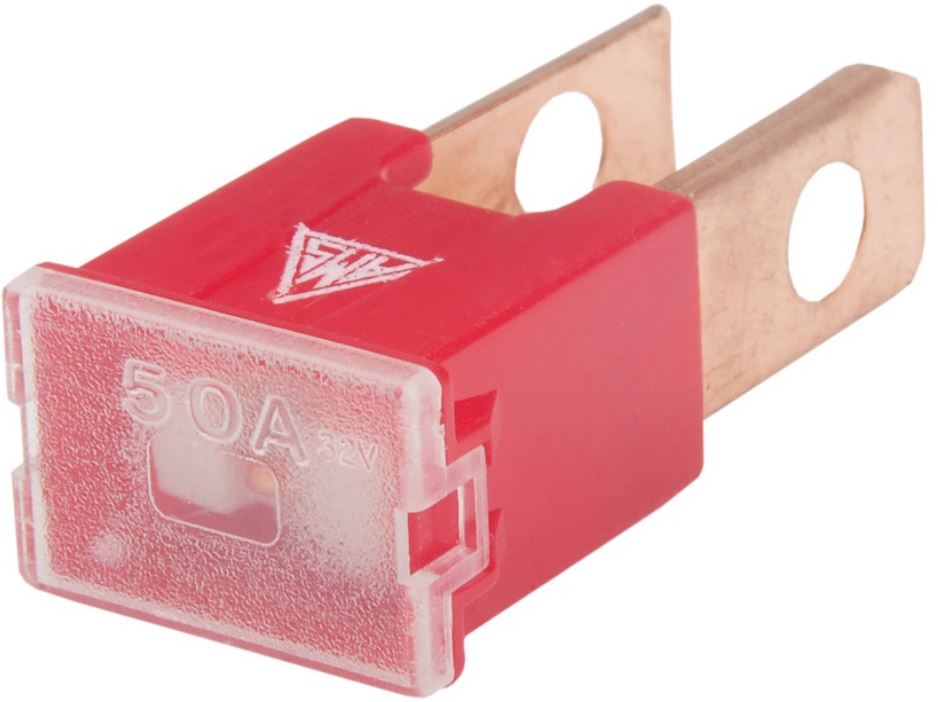 FUSIVEL MEGA-MACHO 50 AMPERES. VERMELHO-AMS19150