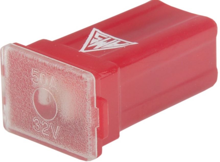 FUSIVEL MIDI-FEMEA 50 AMPERES. VERMELHO-AMS19350