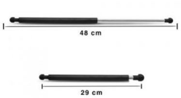 AMORTECEDOR DE MALA A GAS VW FOX - CROSSFOX 2003.. (MULTIQUALITA)- APX0431  