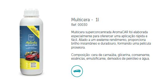 MULTICERA CONCENTRADO AROMA CAR 1LT