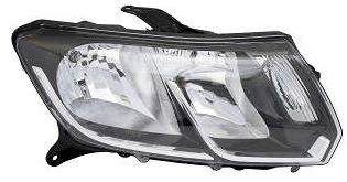 FAROL PRINCIPAL RENAULT LOGAN 2014 A 2019 LADO ESQUERDO H1/H7 - MASCARA NEGRA (ARTEB) - ART0160983