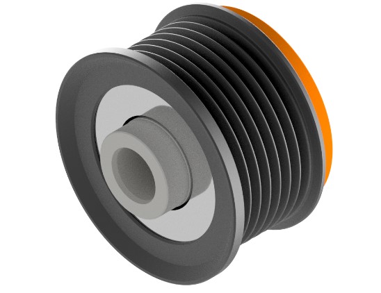 POLIA RODA LIVRE PARA ALTERNADOR TOYOTA HILUX - BZMP1007 BZM 