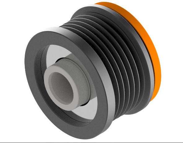 POLIA RODA LIVRE FIAT,PEUGEOT,CITROEN, 6PK-BZM - BZMP1030