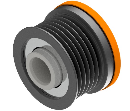 POLIA RODA LIVRE FORD NEW FIESTA 6PK - BZMP1036 BZM