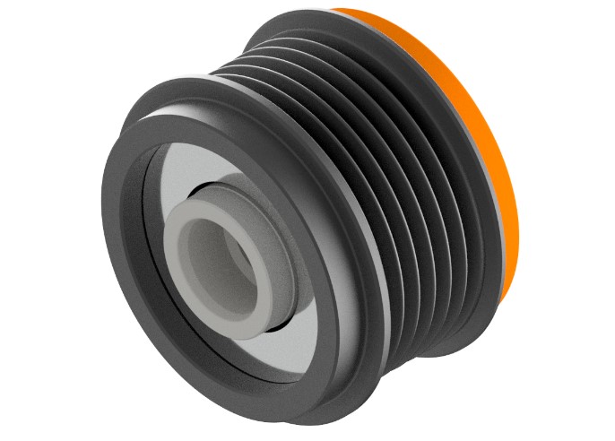 POLIA RODA LIVRE 6PK VOLKSWAGEN AMAROK GOLF - BZMP1106 BZM