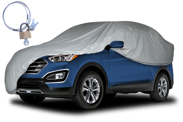 CAPA PARA COBRIR CARRO - GOFRADA - COM FORRO TOTAL E CADEADO - SUV'S - CARRH304