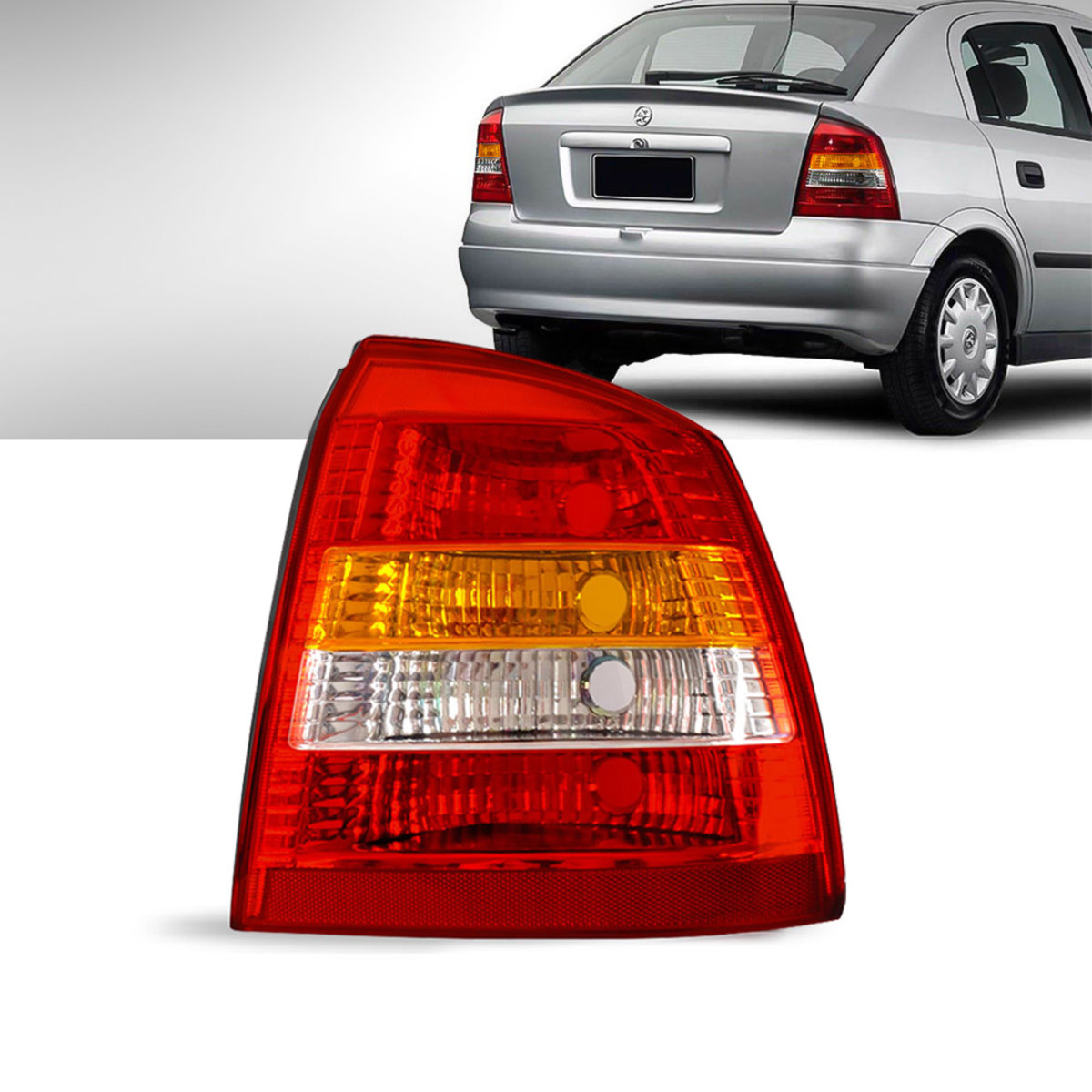 LANTERNA TRASEIRA ASTRA HATCH 1999 A 2002 TRICOLOR LADO DIREITO  - CF3086.4 COFRAN
