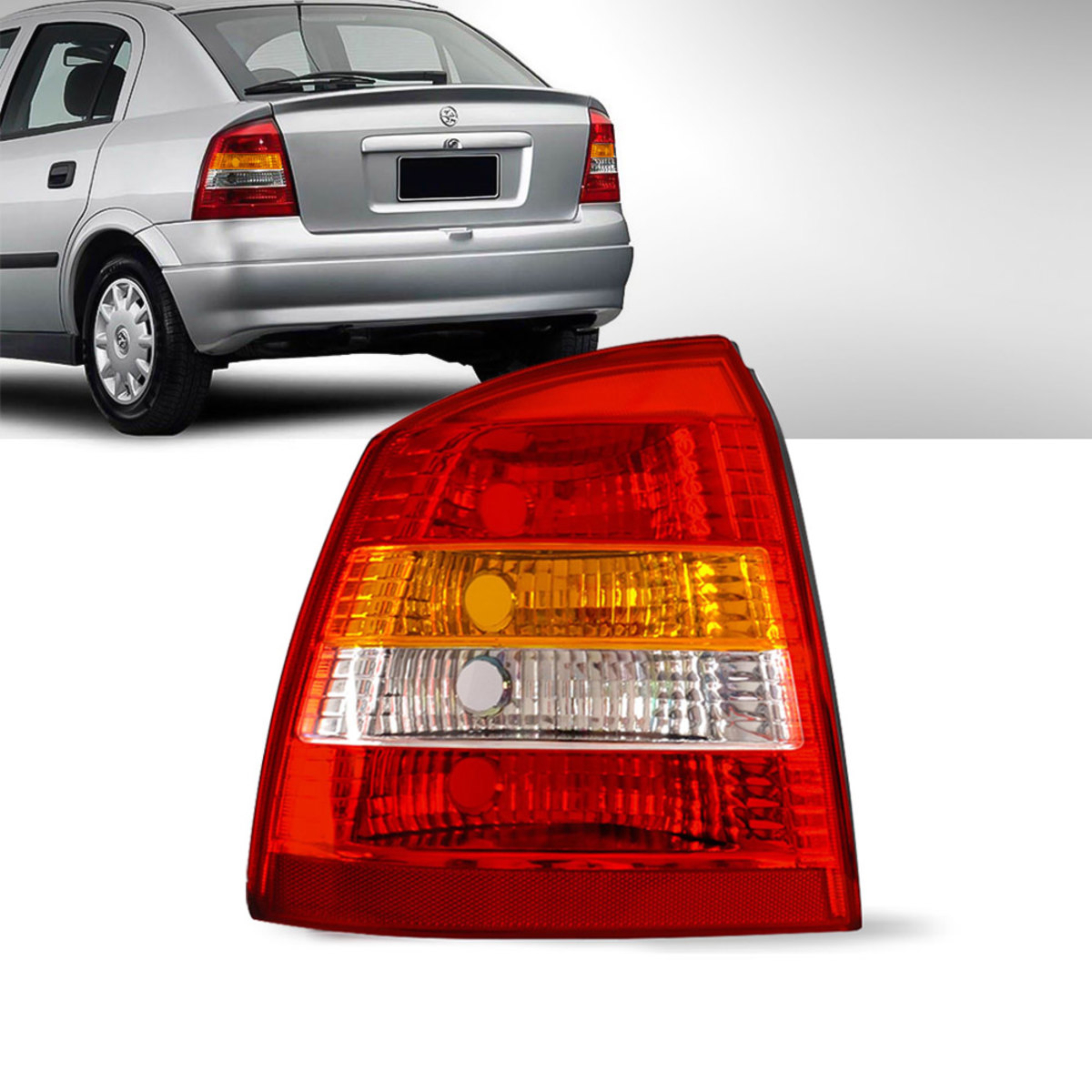 LANTERNA TRASEIRA GM ASTRA HATCH 1999 A 2002 TRICOLOR LADO ESQUERDO  - CF3087.40 COFRAN
