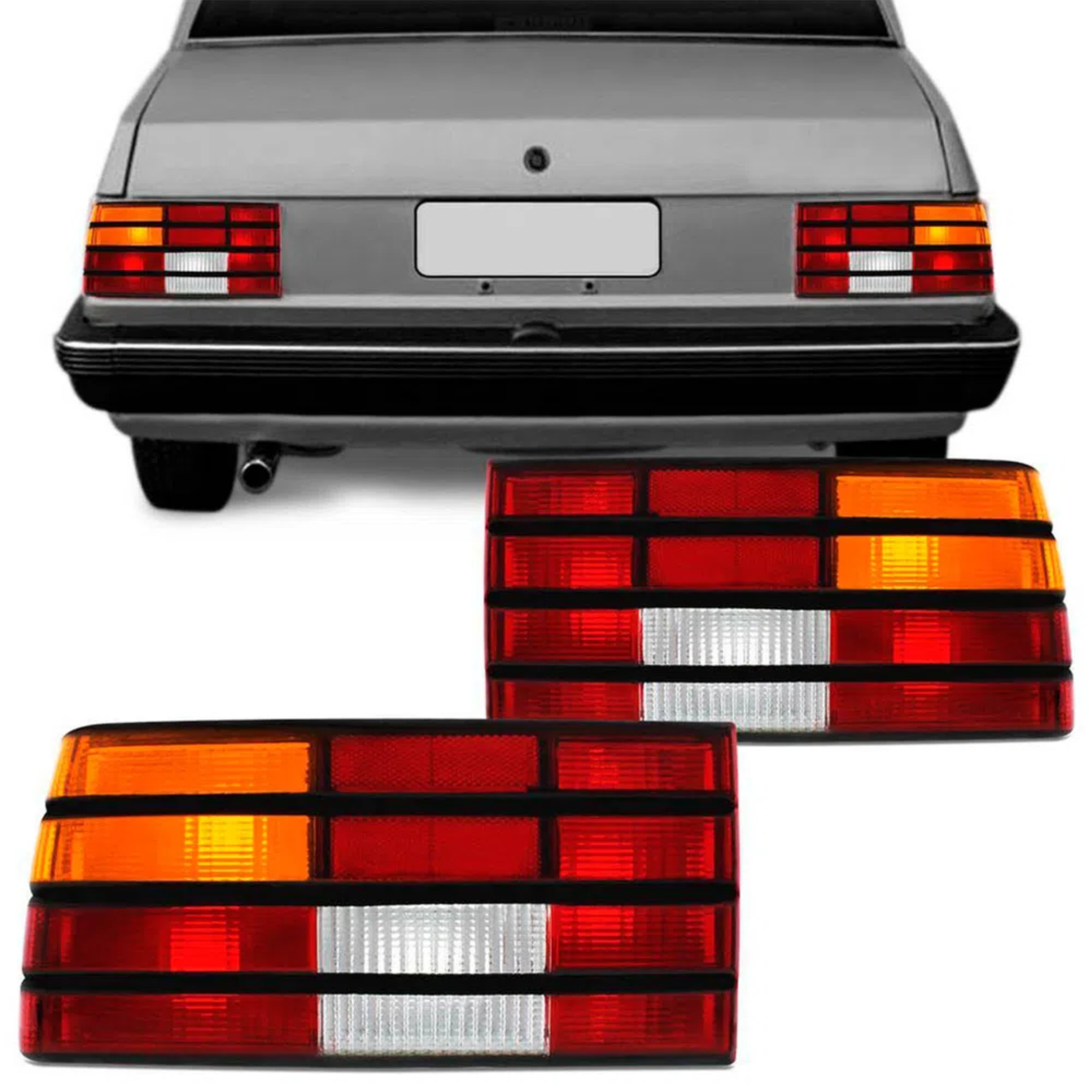 LANTERNA TRASEIRA GM MONZA 1988 A 1990 FRISO PRETA LADO ESQUERDO  - CF3108.90 COFRAN