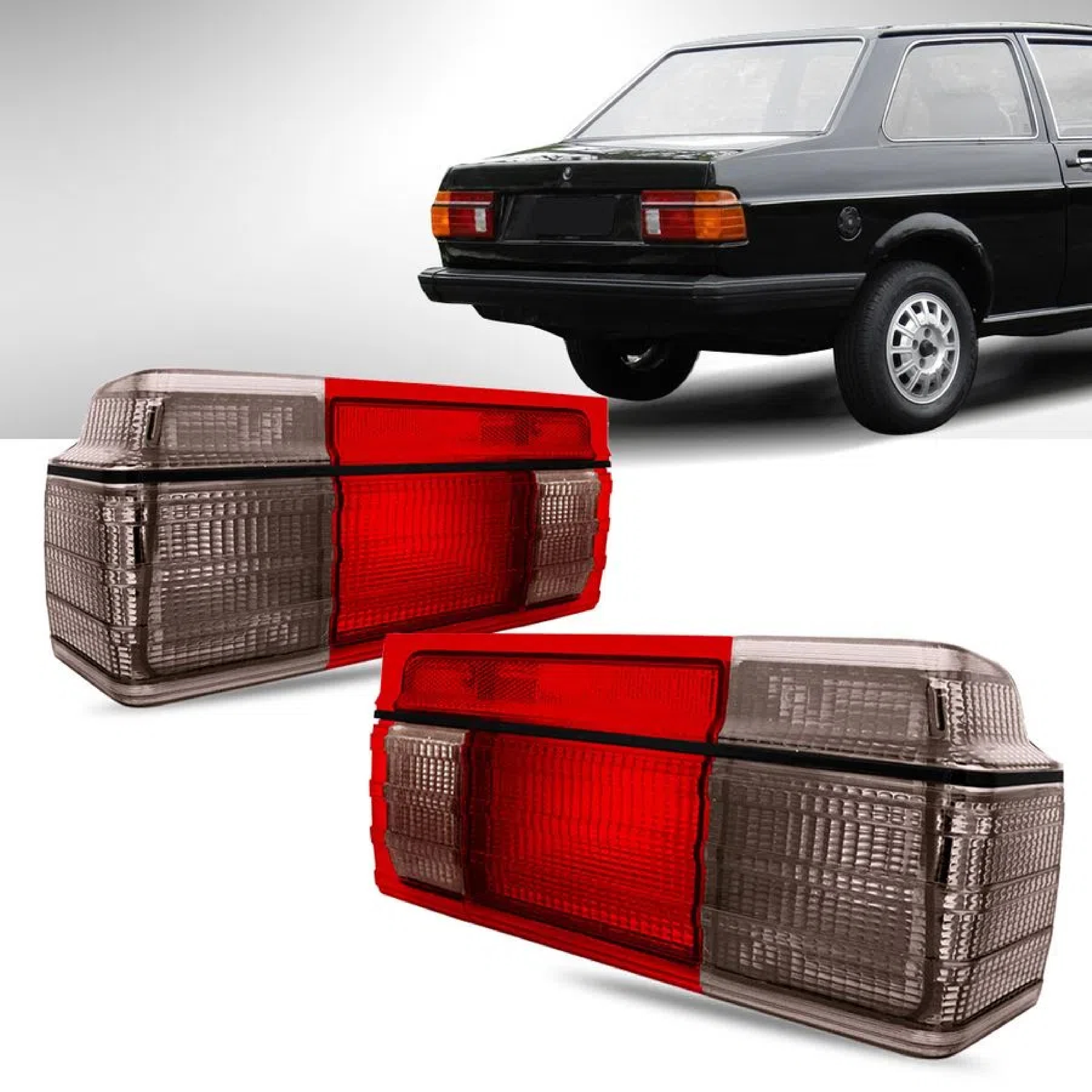 LANTERNA TRASEIRA VOLKSWAGEN VOYAGE 1985 A 1990 FRISO PRETA O RE MENOR LADO ESQUERDO  - CF3309.40 COFRAN