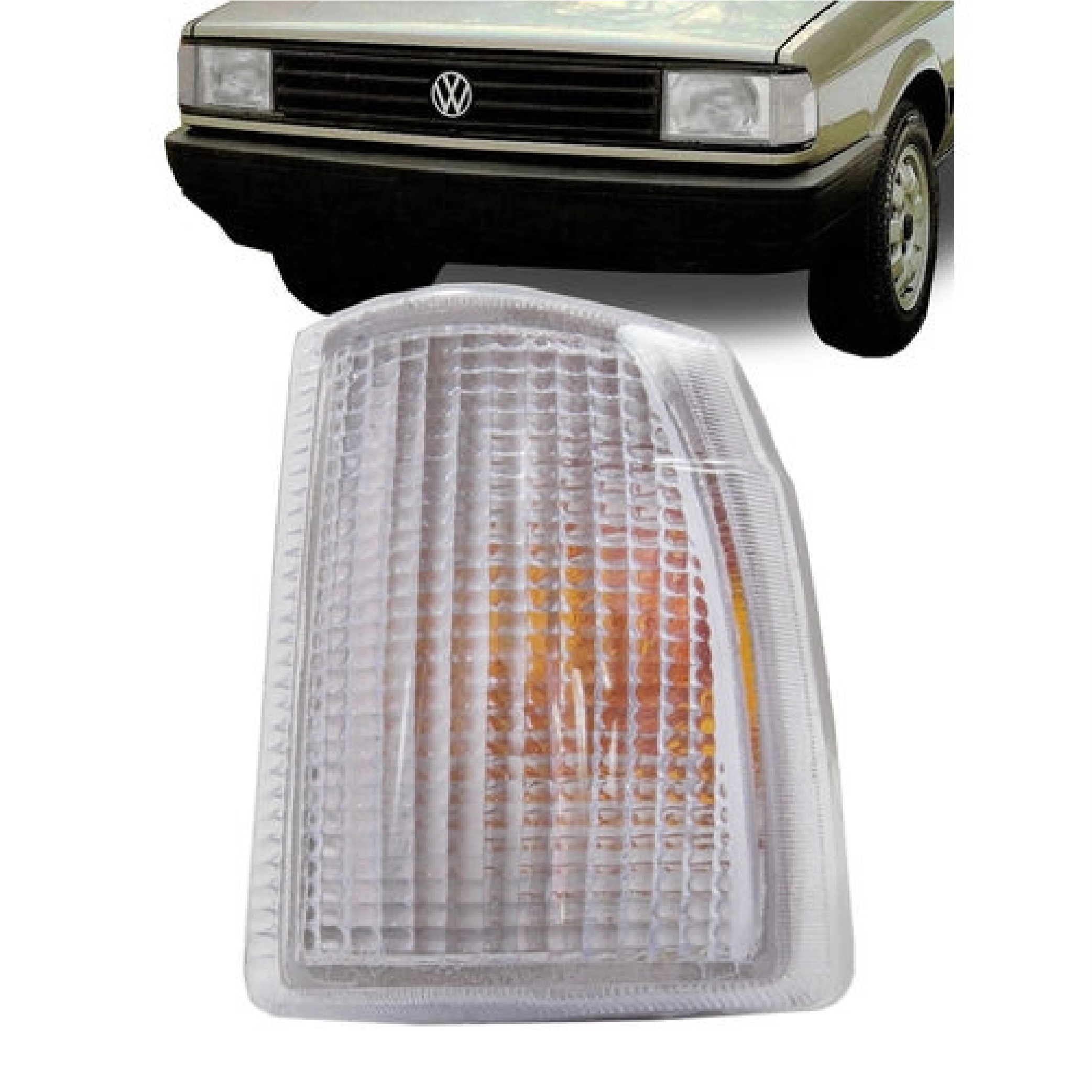 LANTERNA DIANTEIRA VOLKSWAGEN GOL/VOYAGE /PARATI /SAVEIRO 1987 A 1990 LADO ESQUERDO CRISTAL - CF3327.30 COFRAN