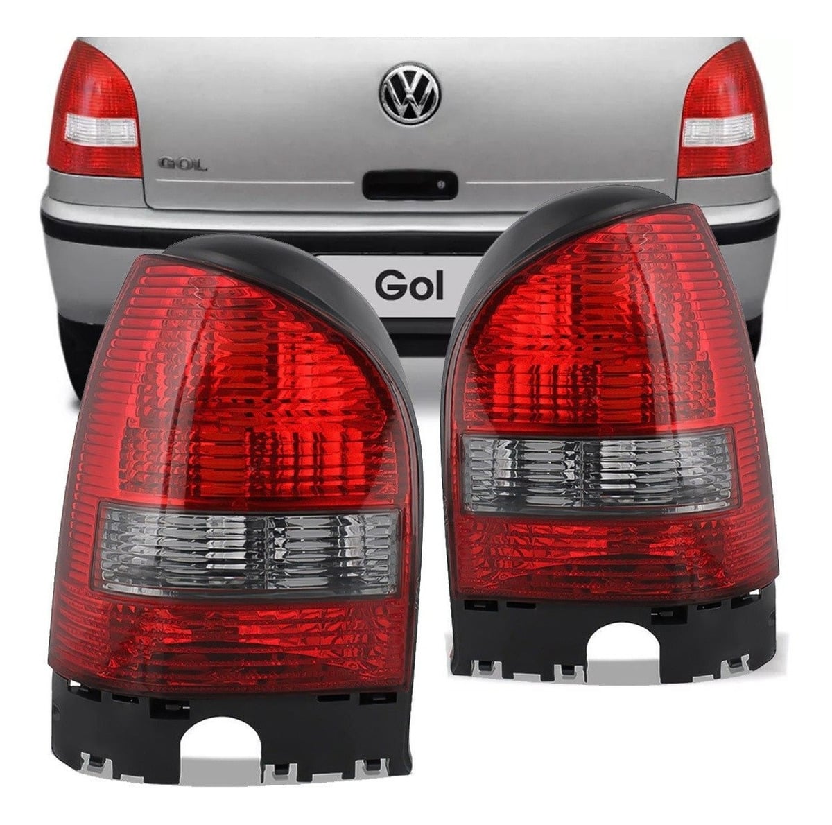 LANTERNA TRASEIRO GOL GIII 1999 A 2005 RE FUME ABA PRETA LADO DIREITO  - CF3348.90 COFRAN