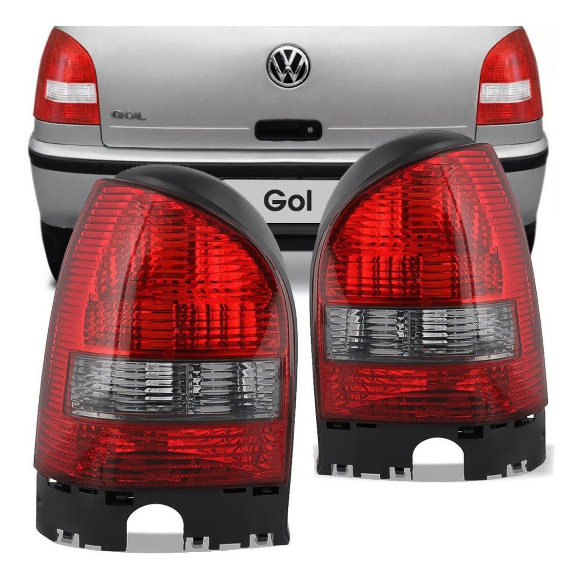 LANTERNA TRASEIRA VOLKSWAGEN GOL GIII 1999 A 2005 RE FUME ABA PRETA LADO ESQUERDO  - CF3349.90 COFRAN
