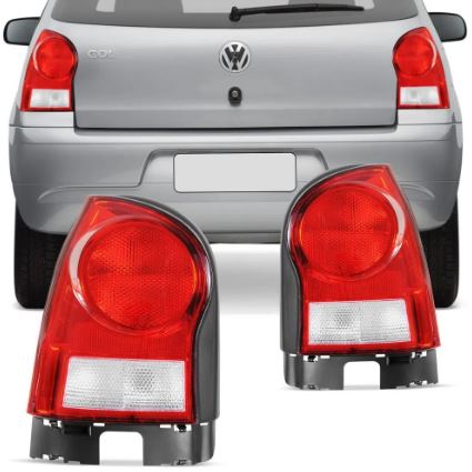 LANTERNA TRASEIRA VOLKSWAGEN GOL GIV 2006 A 2011 ABA PRETA  - CF3351.50 COFRAN