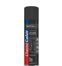 SPRAY PRETO FOSCO 400ML CHEMICOLOR