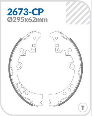 SAPATA DE FREIO TRASEIRO TOYOTA HILLUX APOS 2008 - COBREQ - CQ2673-CP