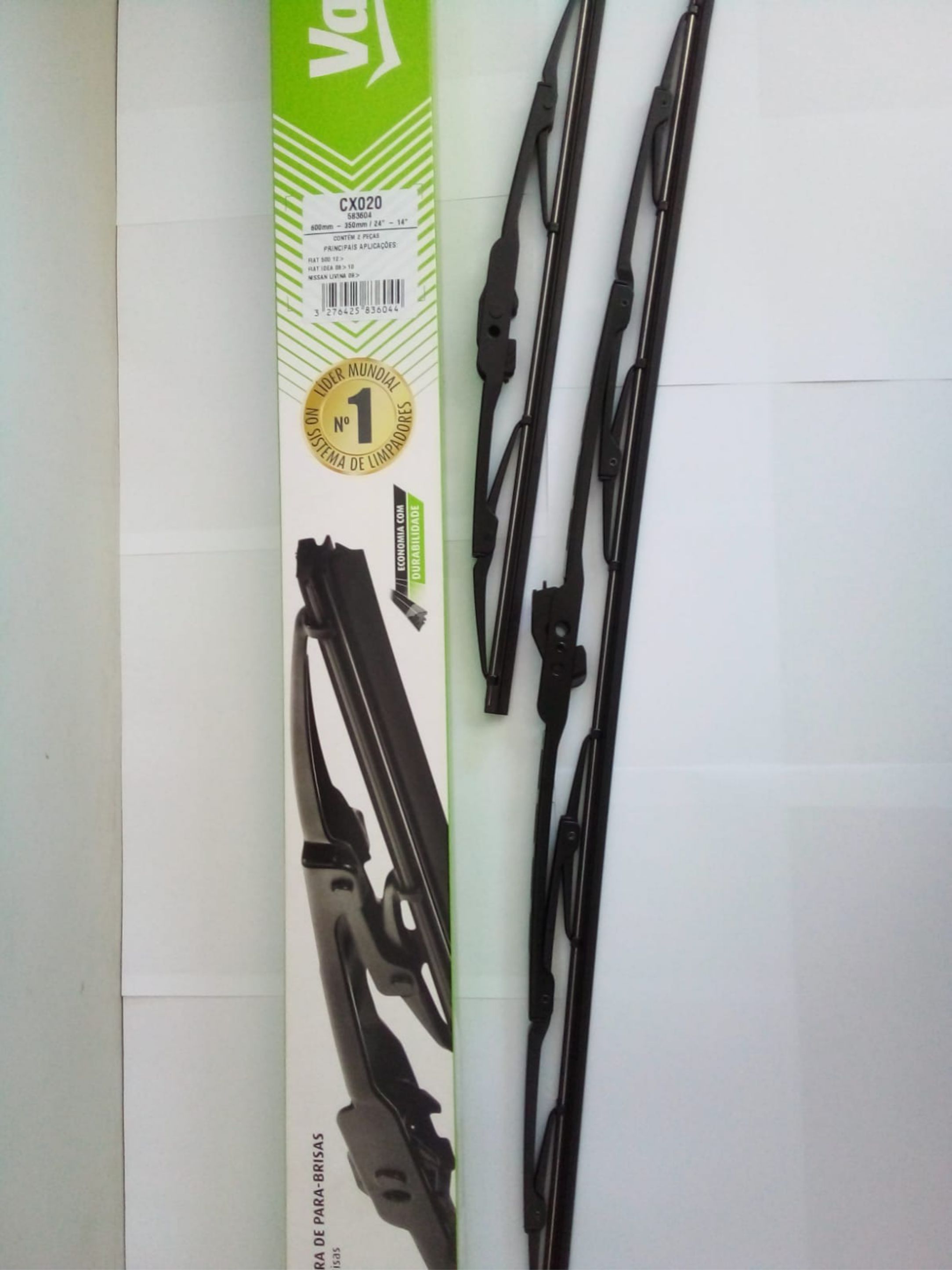 PALHETAS DIANTEIRA VALEO 583604  24' 14'  POLEGADAS  FIAT IDEA  JAC MOTORS J6 NISSAN LIVINA - VALEO-  583604