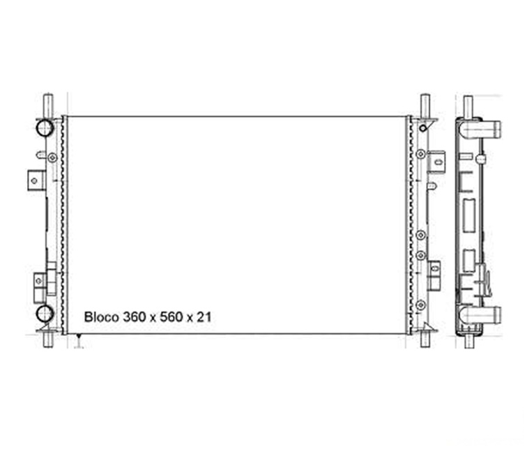 RADIADOR AGUA FIESTA ZETEC 03> FORD