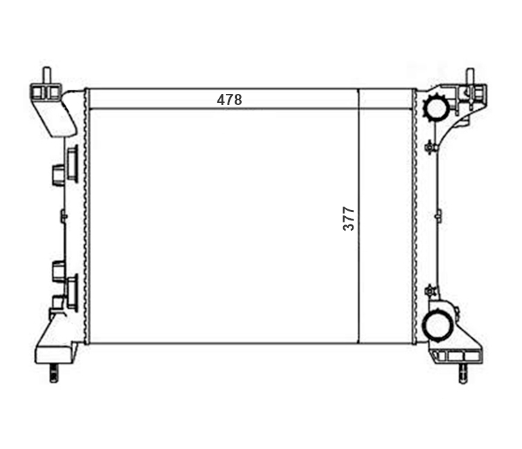 RADIADOR AGUA PALIO 1.0 1.4 8V 12> FIAT