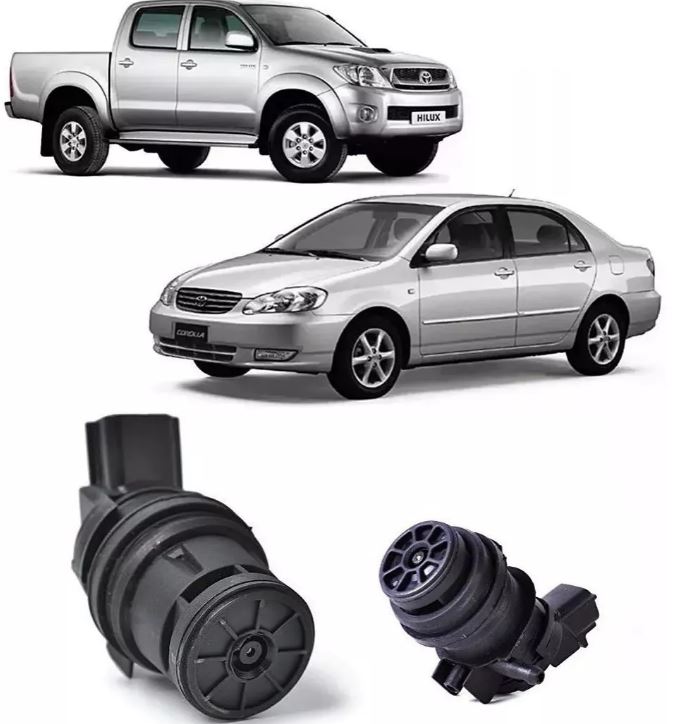 ELETROBOMBA 12V AGUA/GASOLINA 1 SAIDA BICO FINO COM CONECTOR ACOMPANHA RETENTOR TOYOTA COROLLA YARIAS - DNA012TO DNA