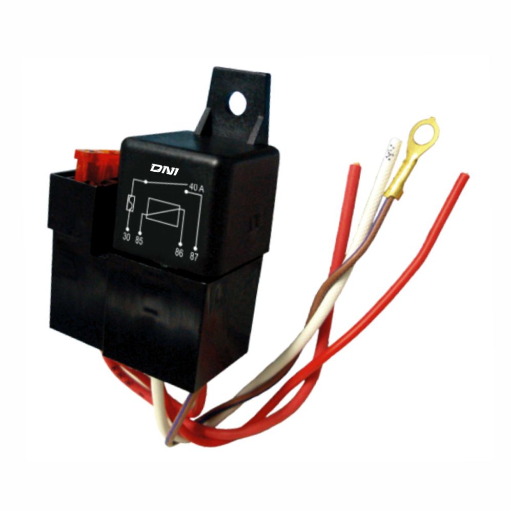 RELÉ COM SOQUETE E CHICOTE UNIVERSAL 4 FIOS 12V - DNI0110 DNI