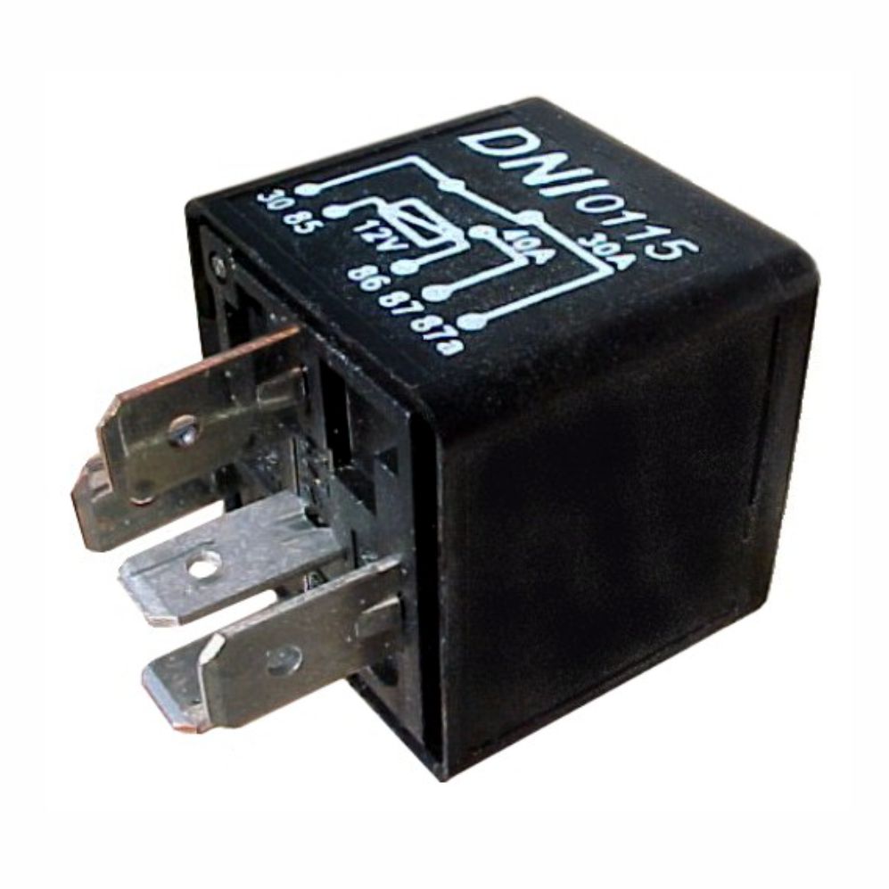 RELÉ AUXILIAR 12V 5 TERMINAIS, SEM SUPORTE 40/30 AMPERES REVERSOR - DNI0115  