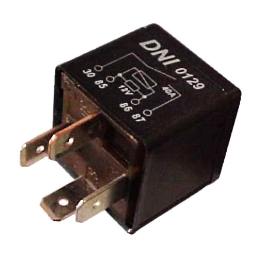 RELÉ AUXILIAR - 4 TERMINAIS, SEM SUPORTE, 12V 40 AMPERES - DNI0129 DNI