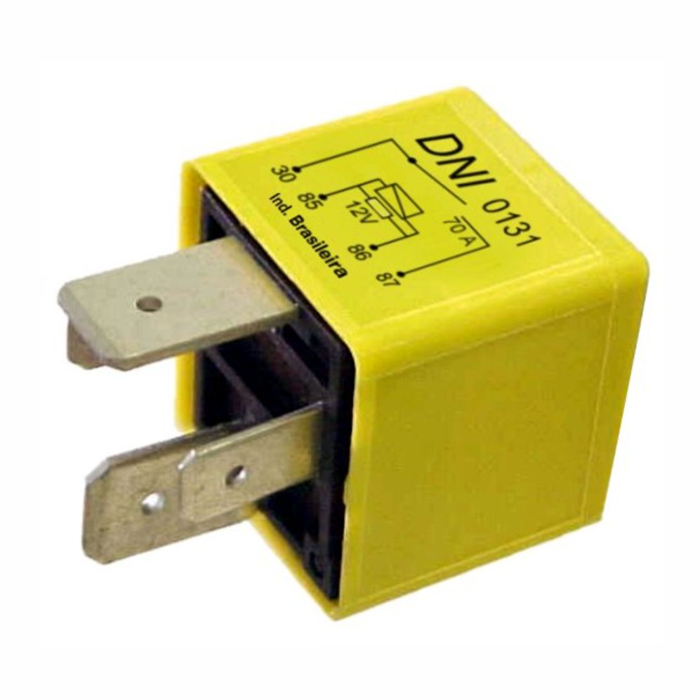 RELÉ PARA INJEÇÃO ELETRÔNICA, MÓDULO ECM 12V 4 TERMINAIS, 70 AMPERES GM - DNI0131 DNI