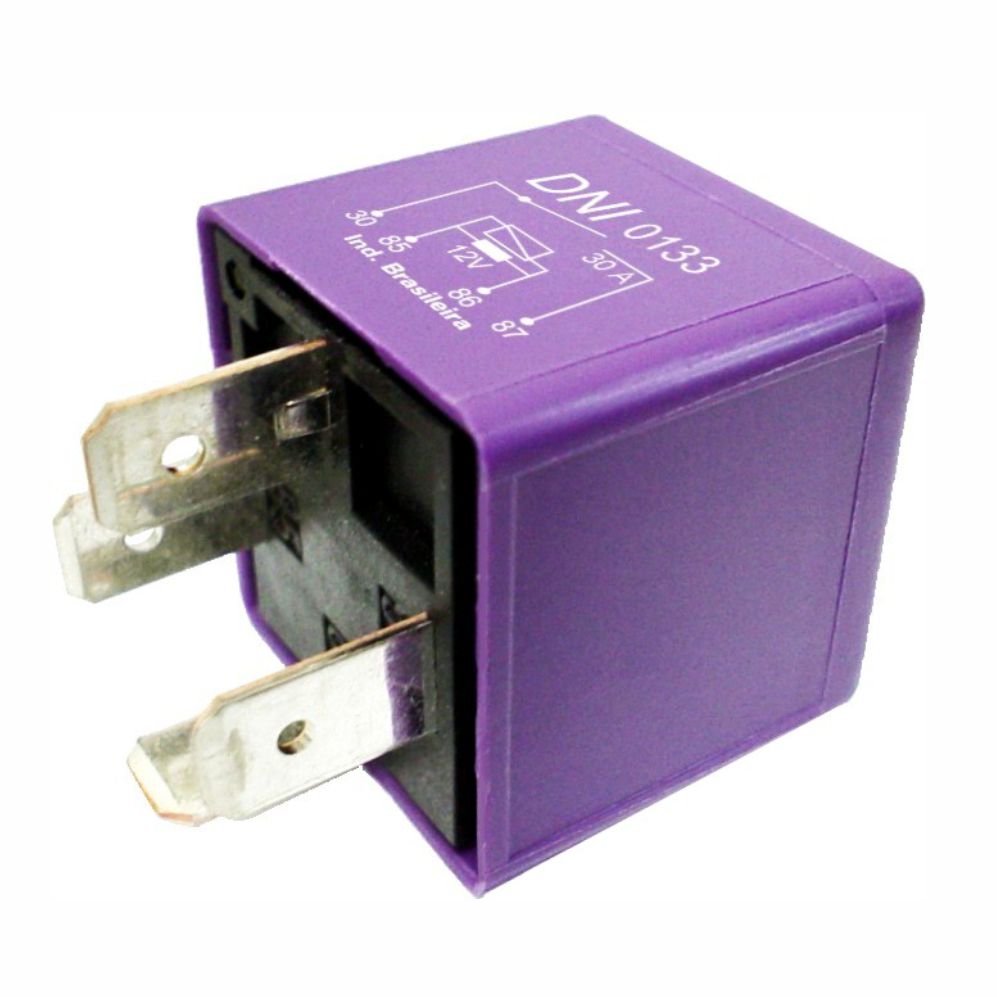 RELÉ DA BOMBA ELÉTRICA DE COMBUSTÍVEL 12V 4 TERMINAIS, SEM SUPORTE, 30 AMPERES GM - DNI0133 DNI