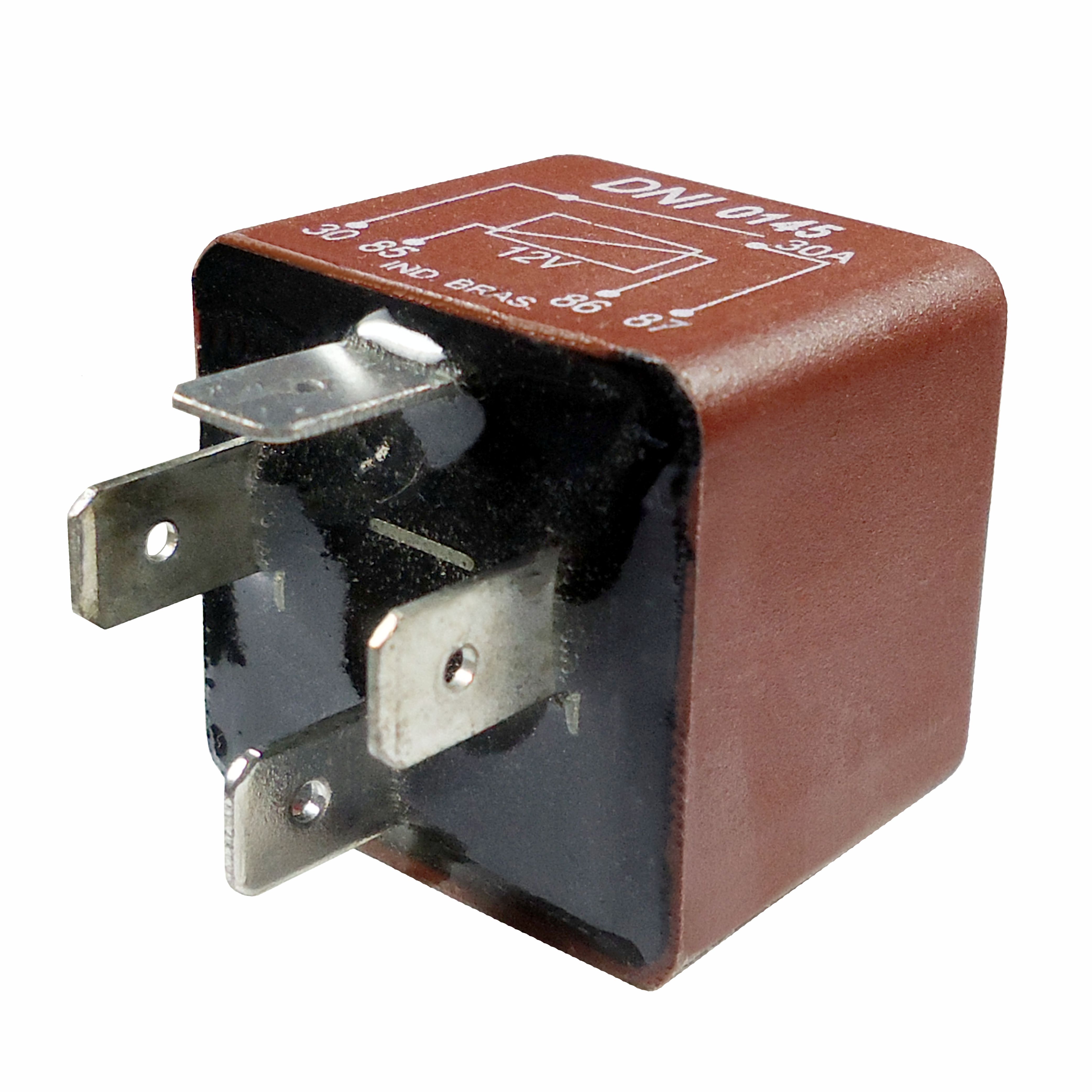 RELÉ 12V 4 TERMINAIS, SEM SUPORTE, 30 AMPERES, RELÉ SELADO FIAT - DNI0145 DNI